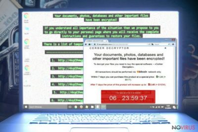 Some types of ransomware display screen-locking messages