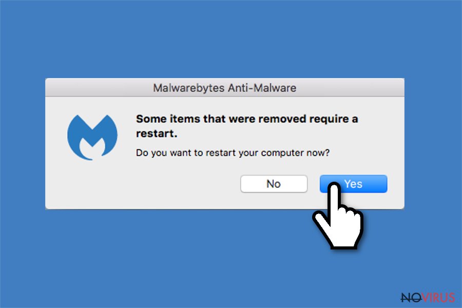 Uninstall Malwarebytes restart