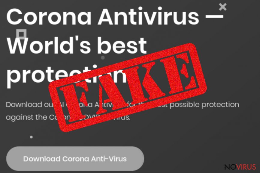 Fake Corona antivirus software website delivers BlackNET RAT malware 