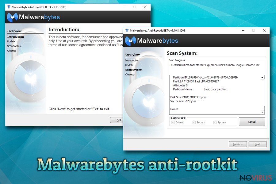 Malwarebytes anti-rootkit application