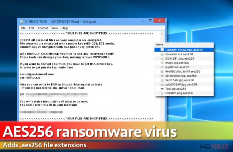 Aes256 ransomware virus