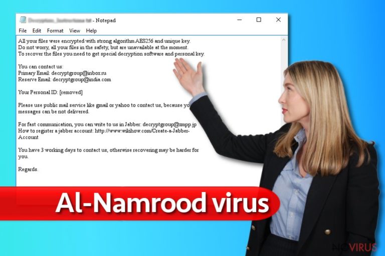 Al-Namrood ransomware virus