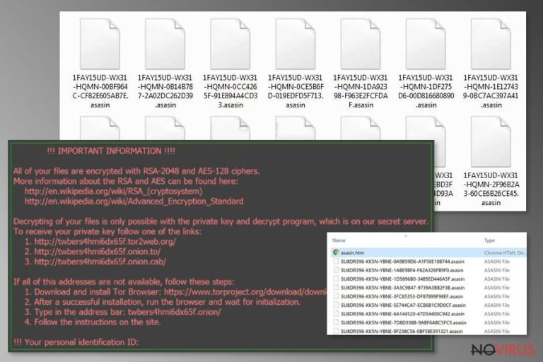 Asasin ransomware is the new Locky variant