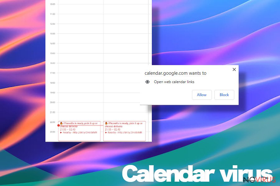 Calendar virus Gmail