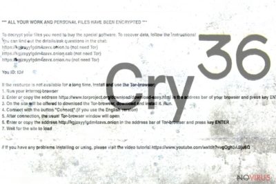 Cry36 malware