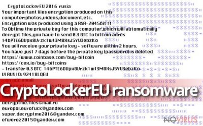 CryptoLockerEU ransomware