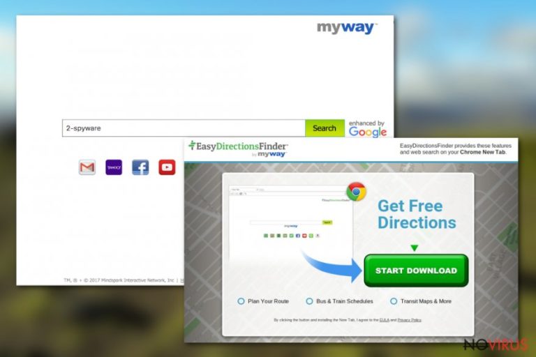 The image displaying Easy Directions Finder Toolbar 