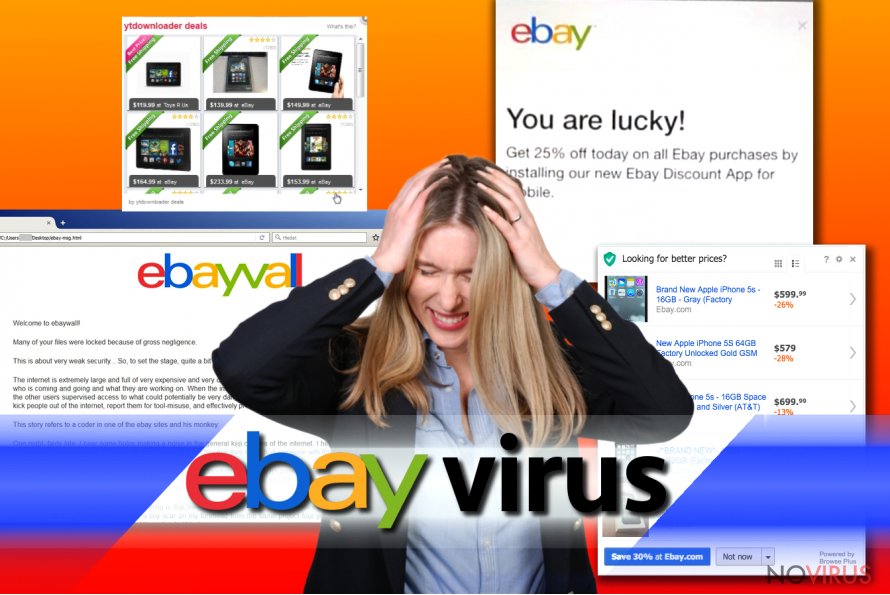 The screenshot of eBay malware