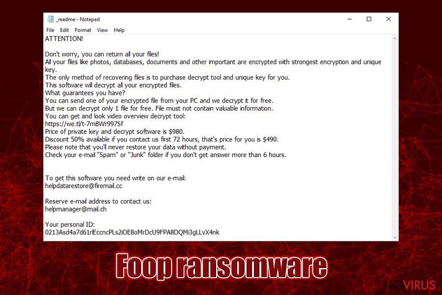 Foop ransomware