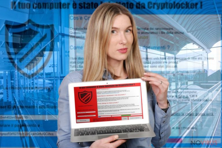 Il tuo computer e stato infettato da Cryptolocker! ransomware virus example