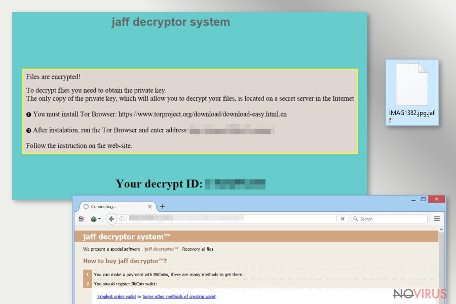 The picture illustrating Jaff malware