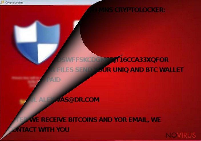MNS Cryptolocker ransomware virus