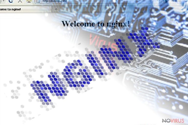 The screnshot illustrating Nginx malware
