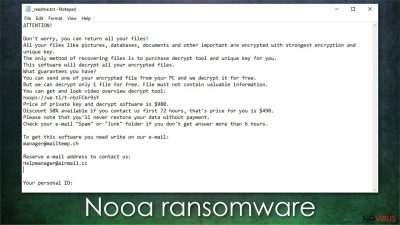 Nooa ransomware