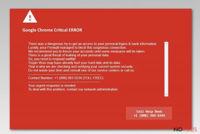 Google Chrome Critical Error Scam