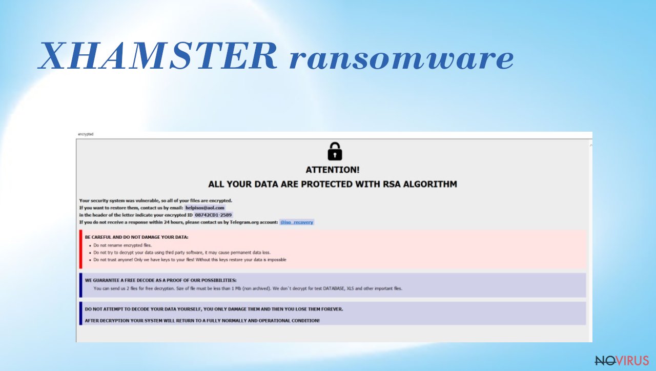 XHAMSTER ransomware